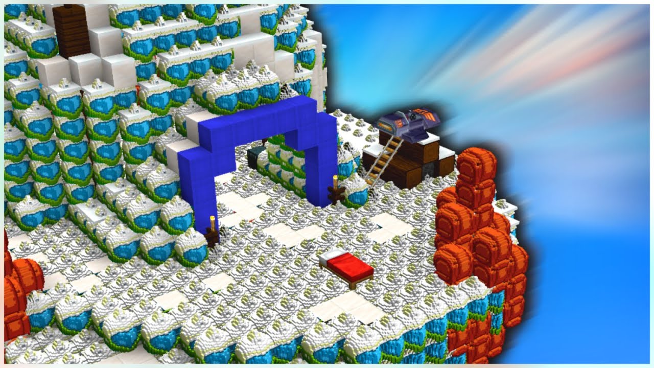 Bedwars с ресурс-паком Turbo Kart Racers