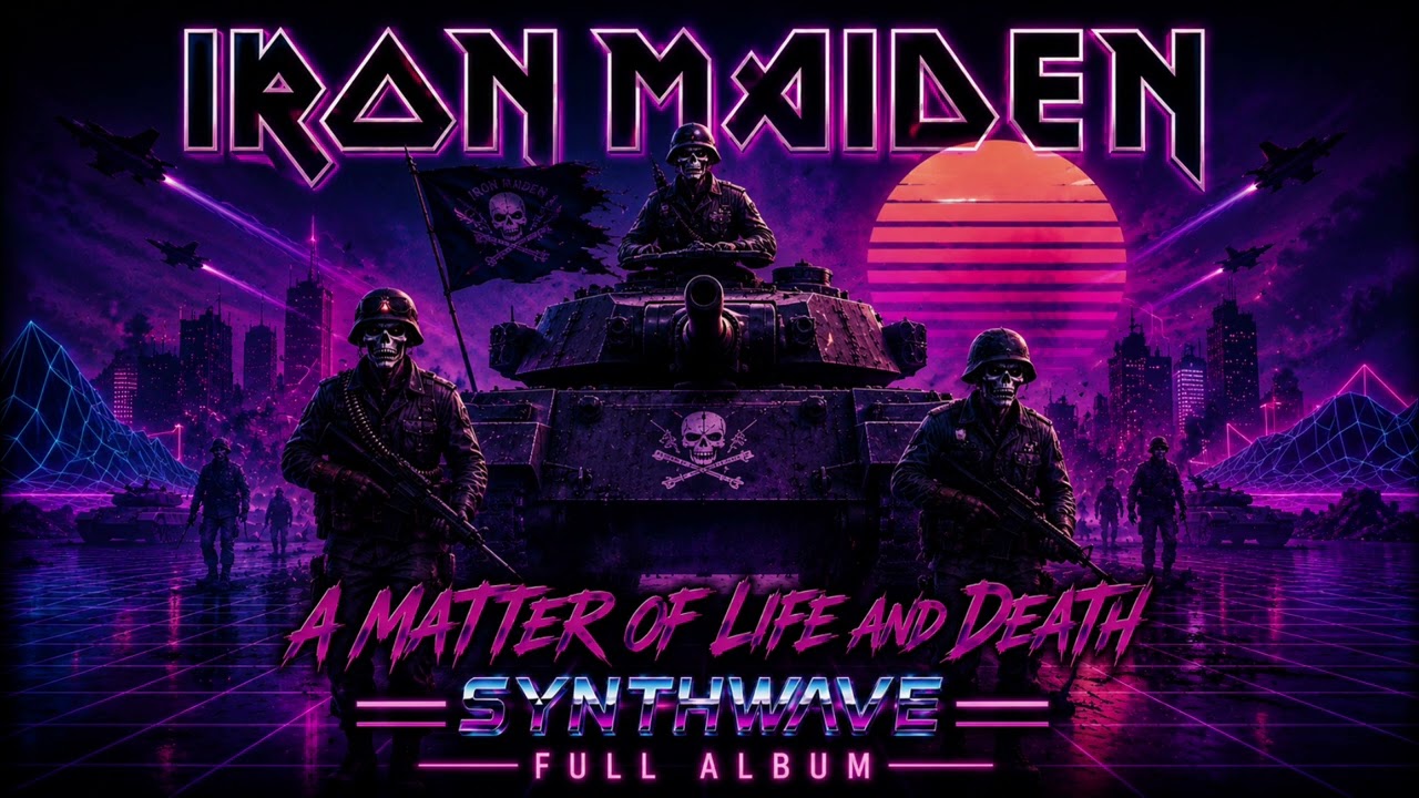 Iron Maiden - A Matter of Life and Death if it was Synthwave (Full Album)