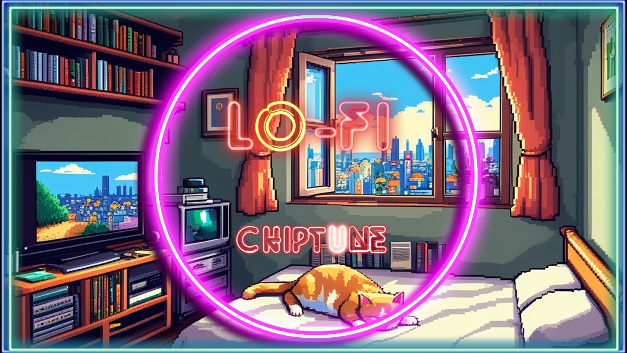 🎵 Lofi Chiptune Jazz & 8-Bit Vibes: Relax, Focus & Chill
