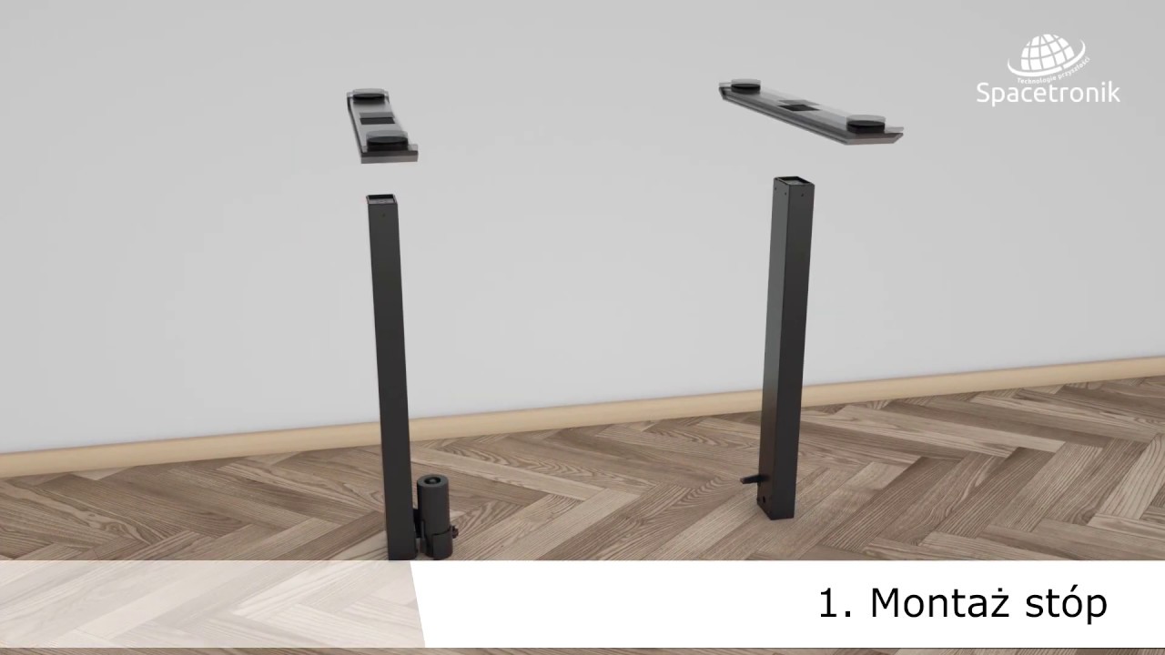 Jak zmontować biurko elektryczne Spacetronik SPE-114N/SPE-124?