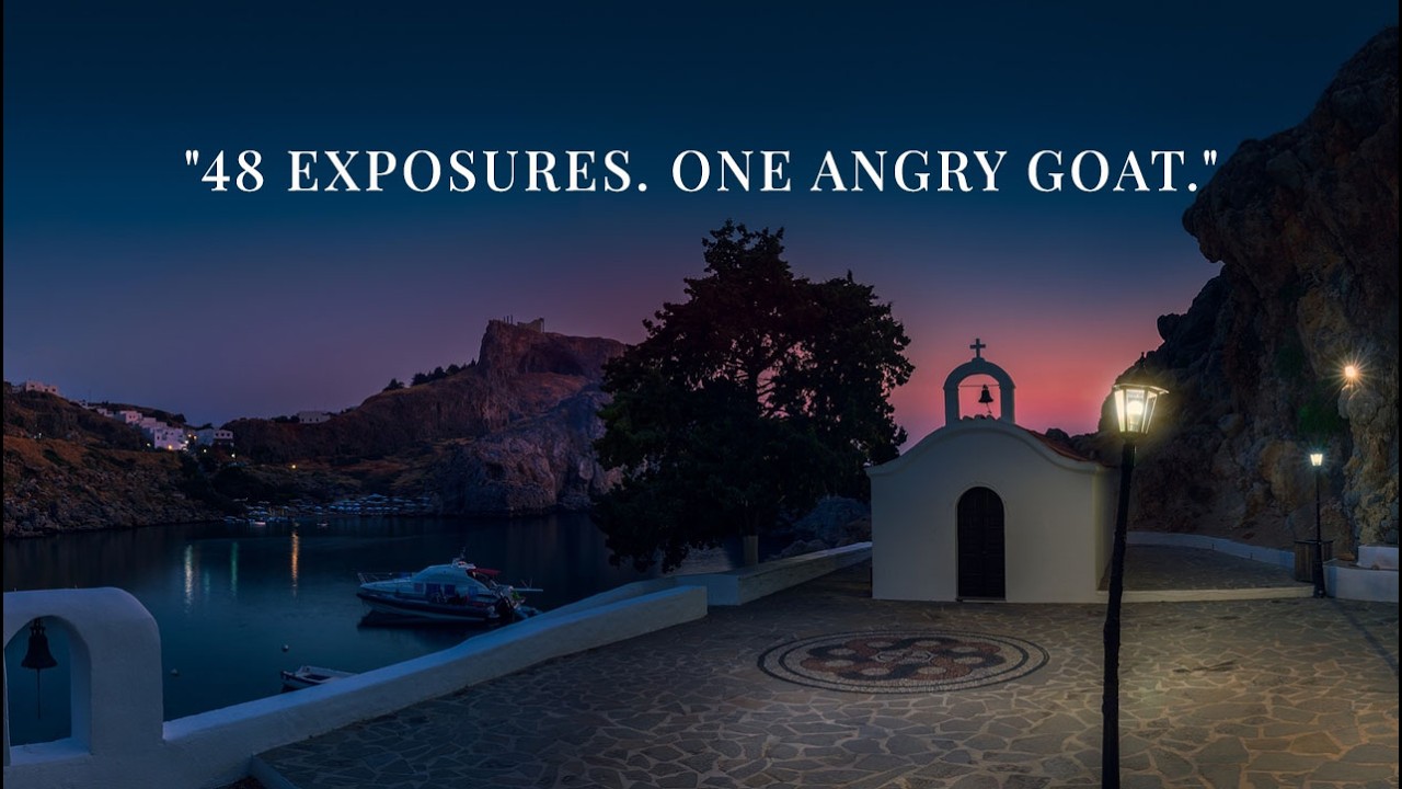 I Scaled Walls in the Dark to Photograph St Paul's Bay Lindos | One Angry Goat Later...