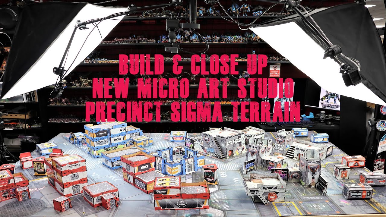 Micro Art Studio Precinct Sigma Terrain Build and Close up Montage