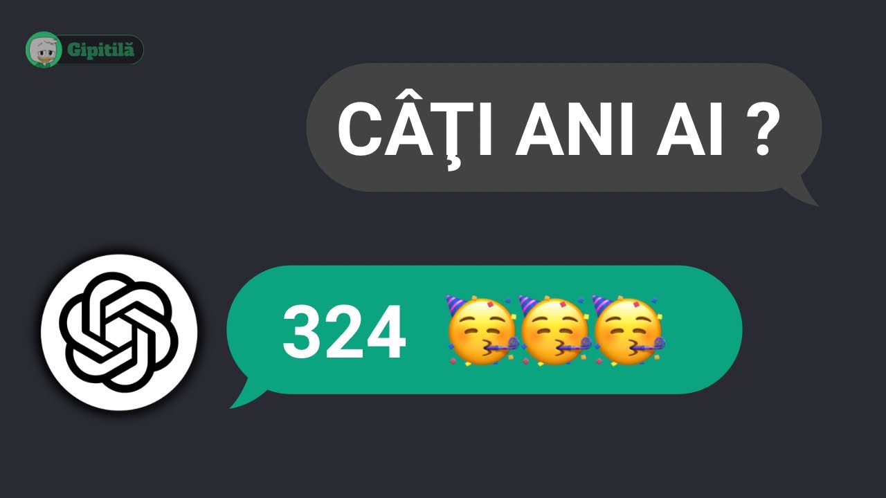 Câţi Ani Are  ChatGPT ? •AGE REVEAL•