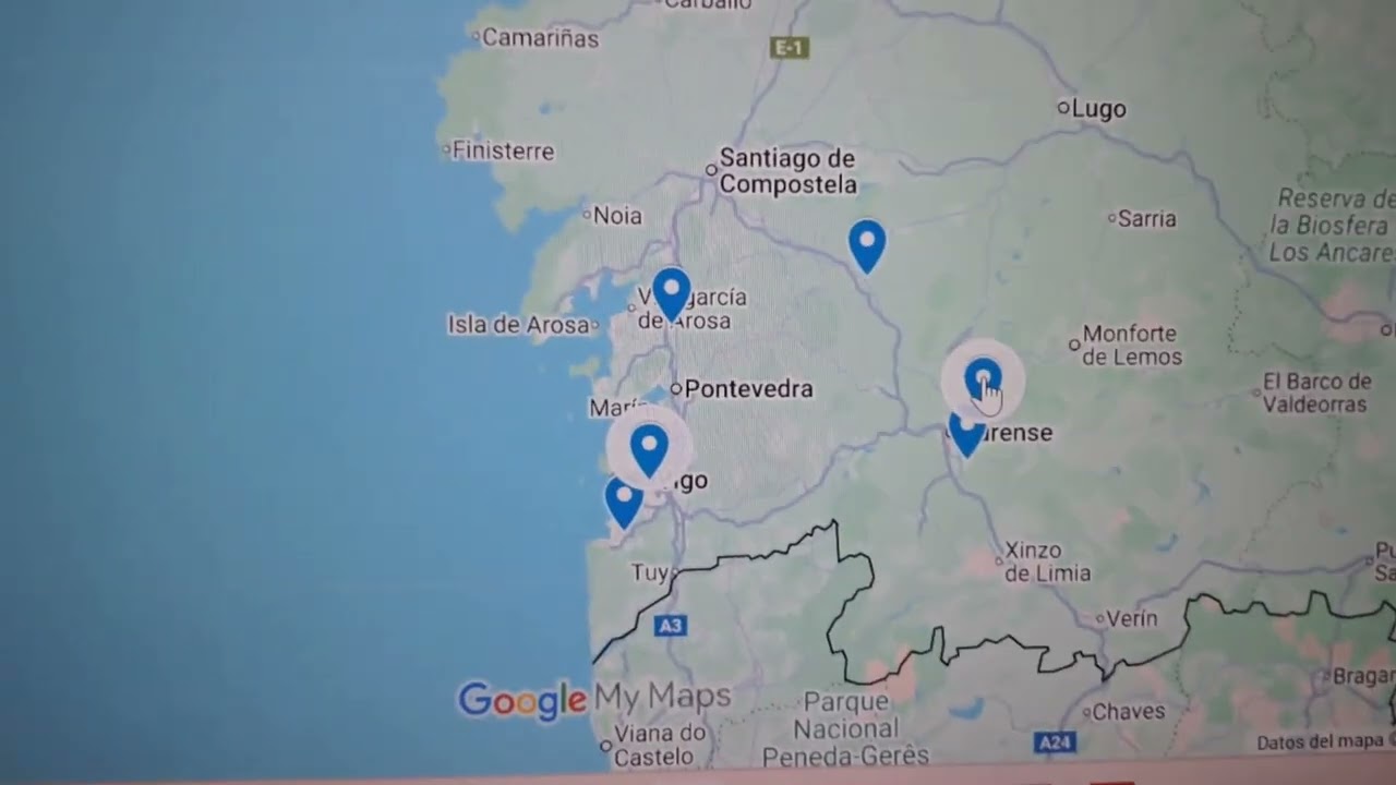 I. A.  para ubicar Cient&iacute;ficos de Galicia en Google Maps.