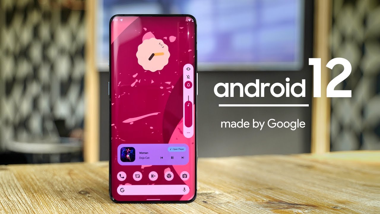 Google Android 12 in SLOW MOTION!