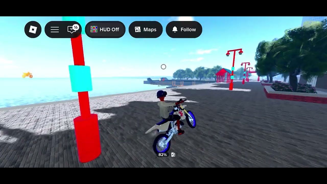 Taking my yz125 for a spin on the game 