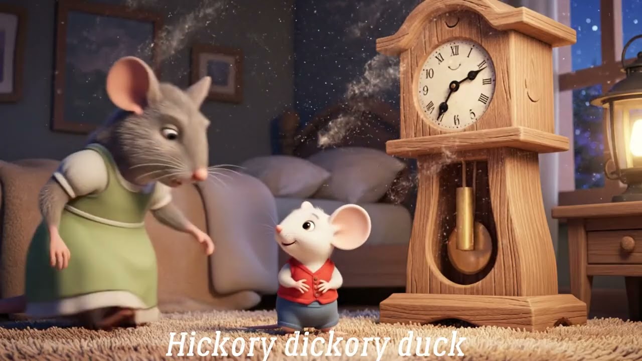 Hickory Dickory Dock#ryhmes #learningpoem #childrenssong #poemreading #nurseryrhymes #kidseducatio