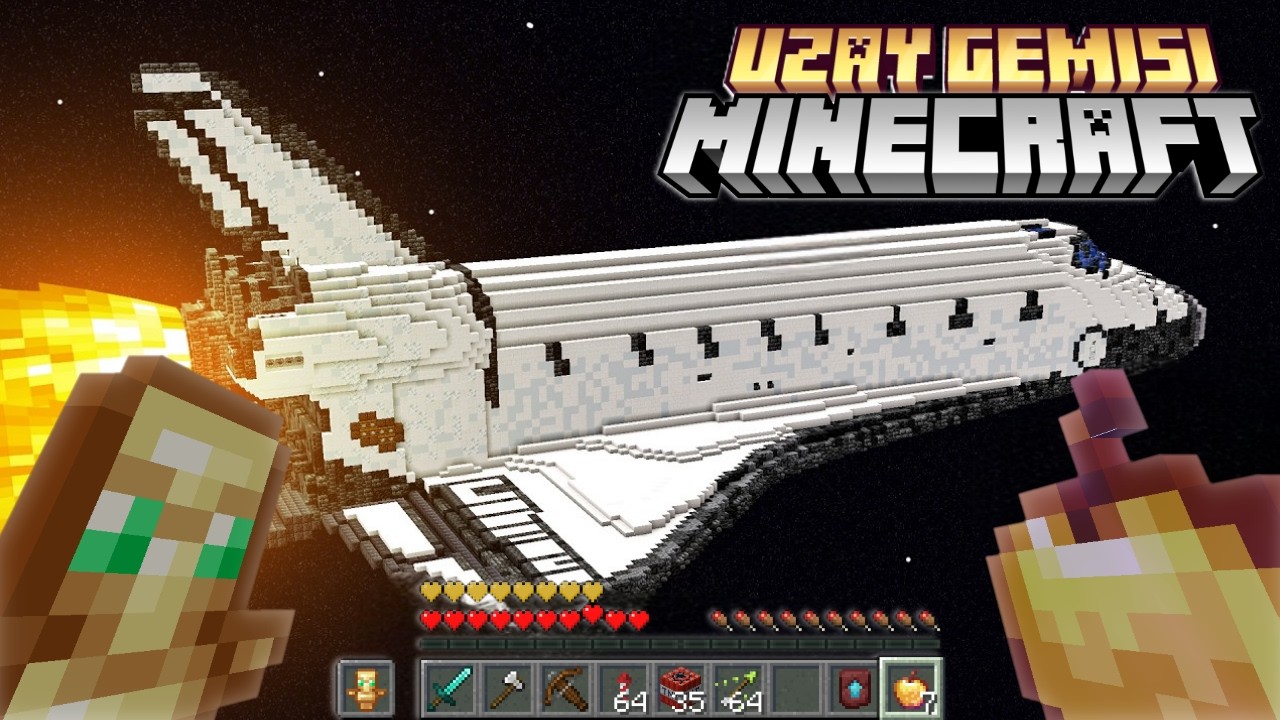 Minecraft GİZLİ UZAY ÜSSÜNDE Hayatta Kalmaya Çalıştım!