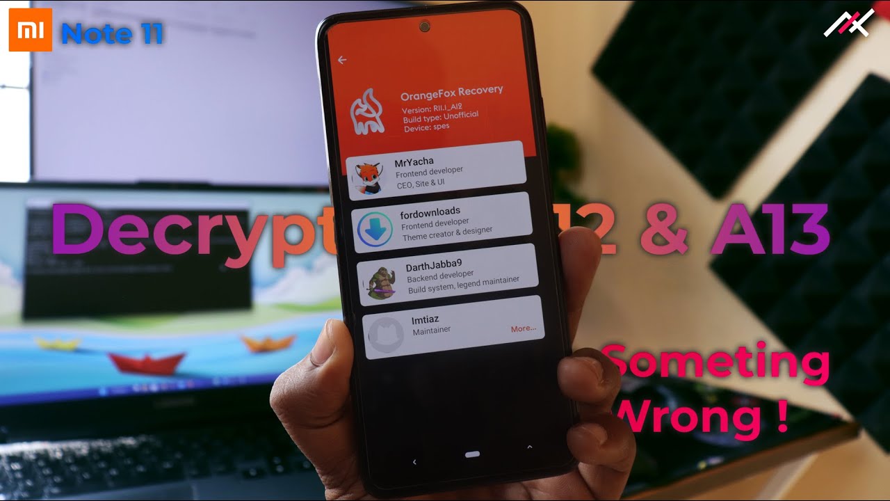 Установка Orange Fox Recovery на Redmi Note 11. Расшифровка Android 11, 12 и 13.
