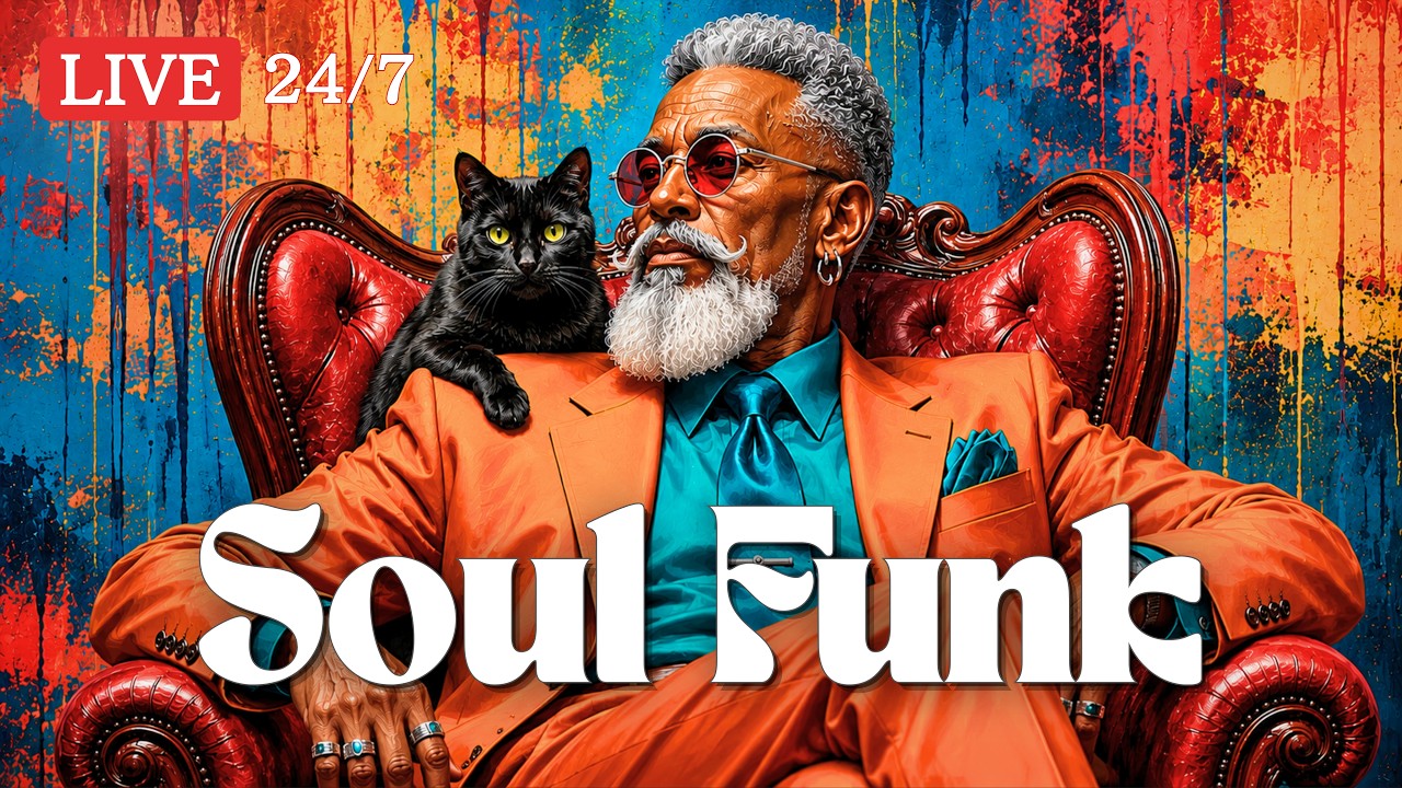 🔴 24/7 Soul Funk Lounge Radio &bull; Smooth Late Night Grooves for Relaxing & Working