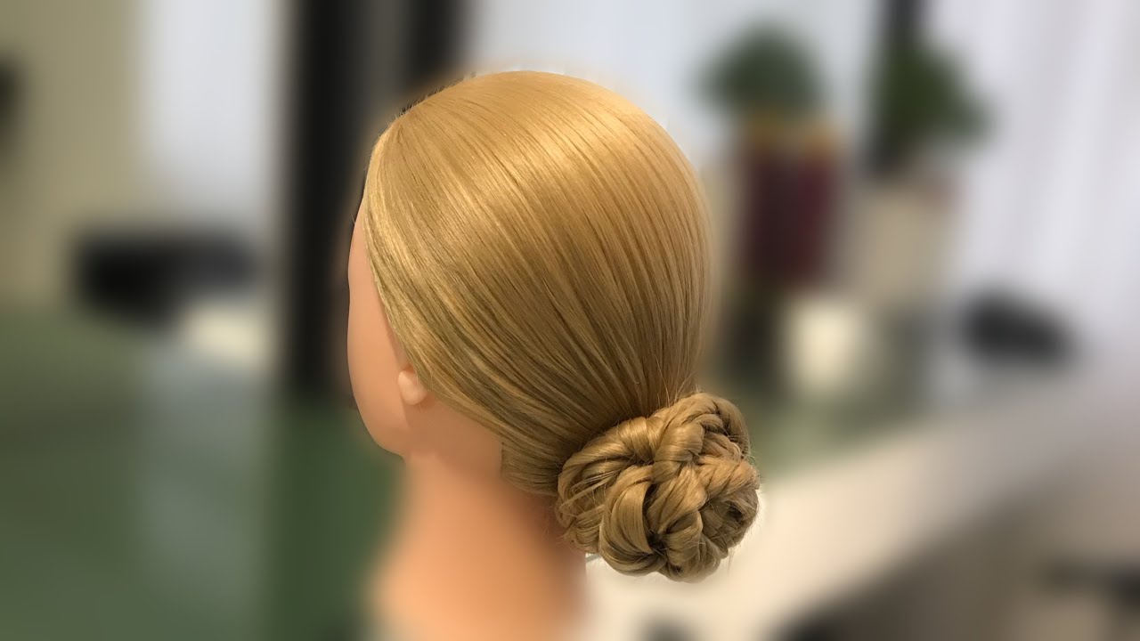 braid hairstyle / easy braid updo / شینیون بافت