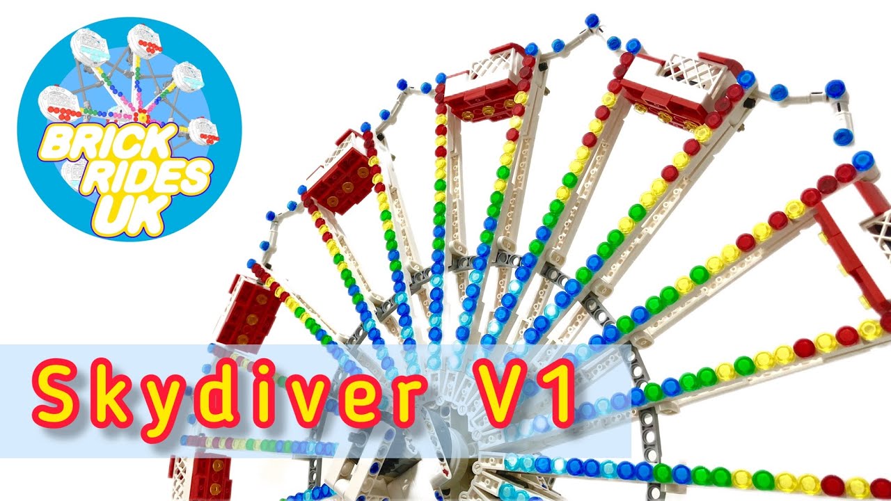 🎡 SKYDIVER V1 😱 LEGO Amusement Park Ride 😱