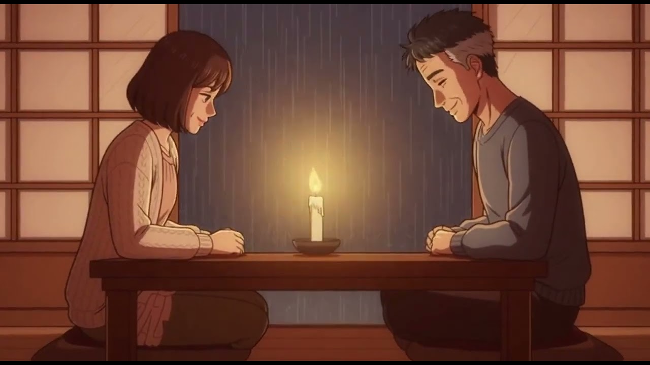 The Soft Sound of Rain in a Peaceful Little Home - Cozy Anime Vibes