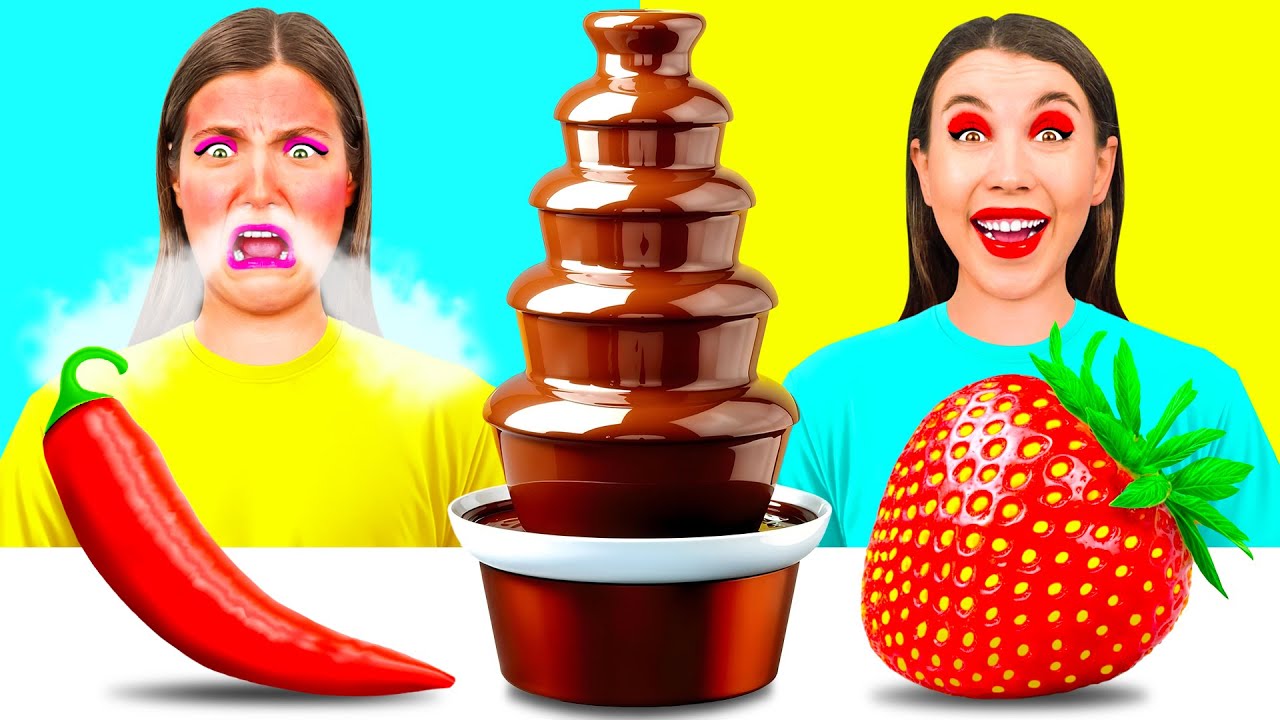 Шоколадный Фонтан Челлендж | Вкусные Кухонные Лайфхаки от DaDaDa Challenge