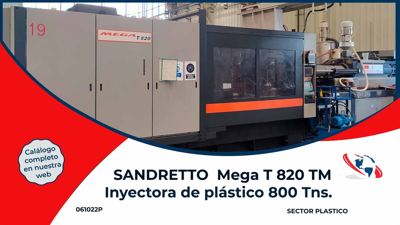 Inyectora de plástico 800Tn-  SANDRETTO  Mega T 820 TM (6434/750)