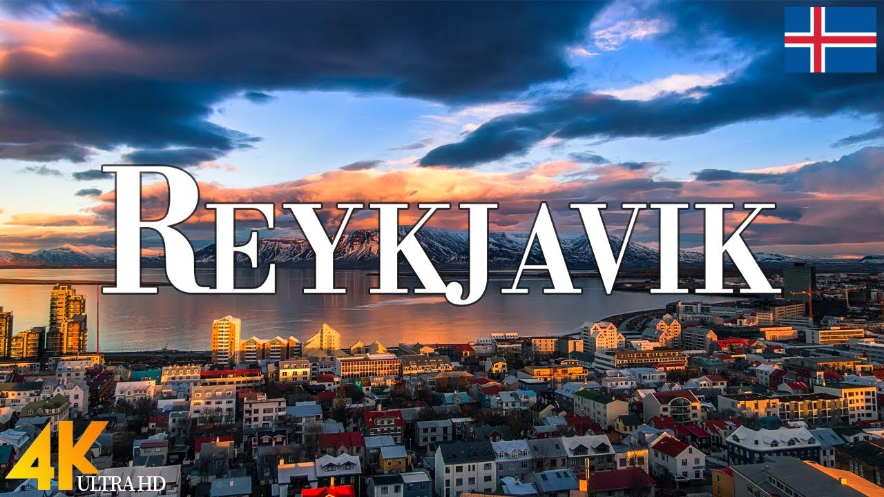 Reykjavik 4K drone view • Amazing Aerial View Of Reykjavik | Relaxation film with calming music