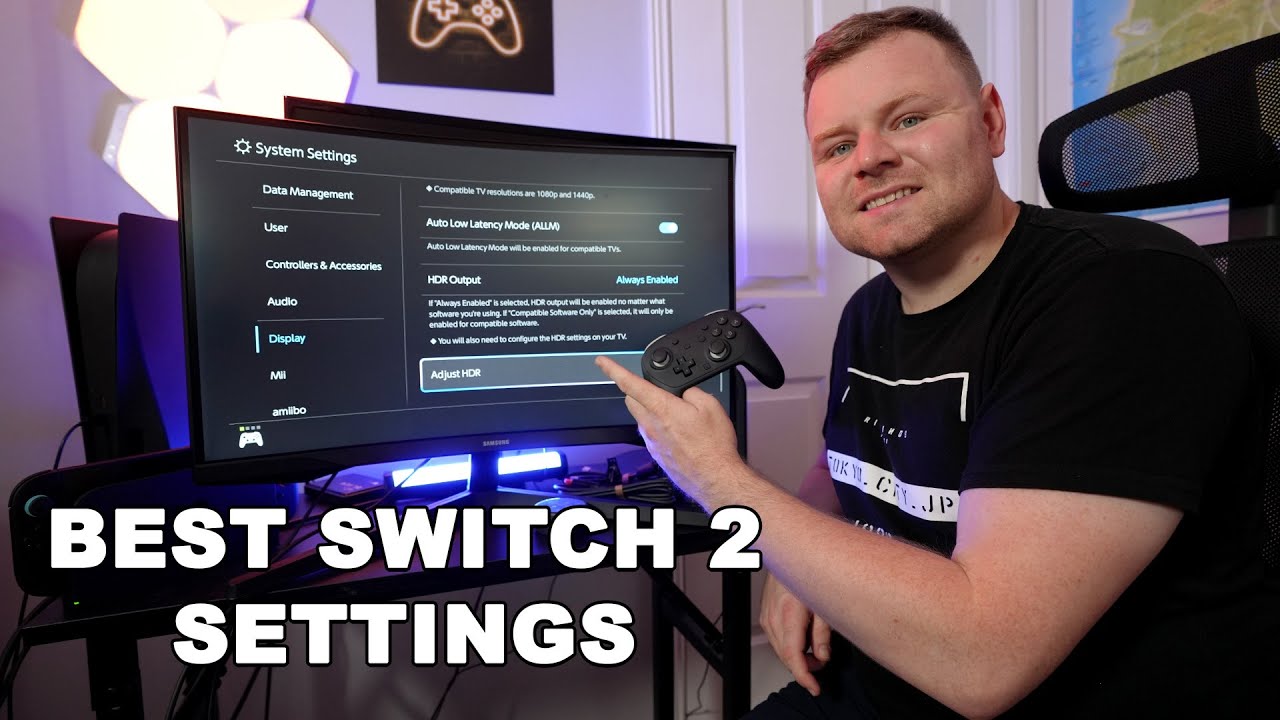 Лучшие настройки телевизора для Nintendo Switch 2 (руководство по настройке HDR и исправление изо...