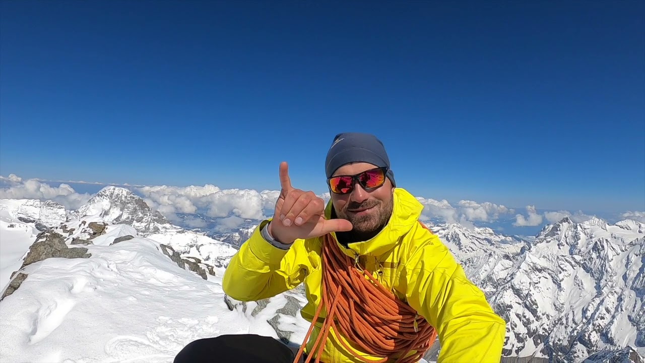 Grosses Fiescherhorn 4049m und Hinteres Fiescherhorn 4025m Skitour
