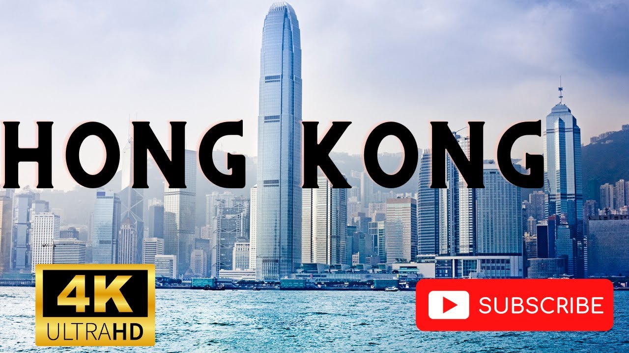 hong kong 4k drone amazing footage