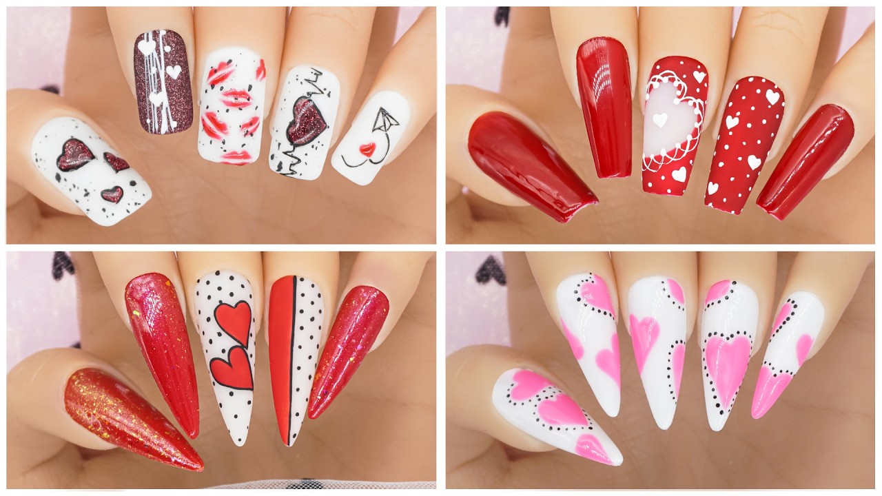Простые идеи маникюра ко Дню святого Валентина 💅❤️ | Легкие и романтичные дизайны 2026 | Милые но...