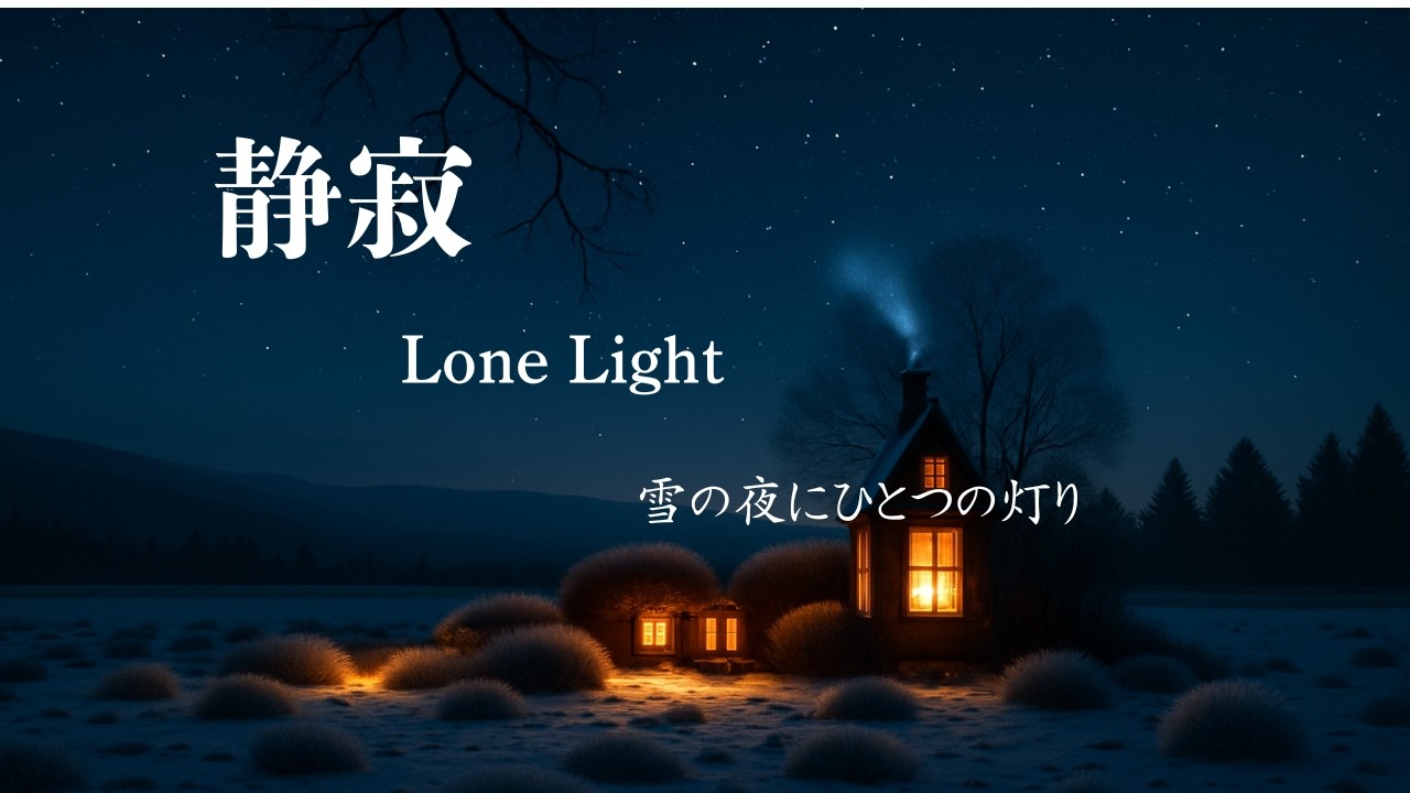 静寂 – Lone Light – | Minimal Night Ambient for Deep Focus (1 Hour)