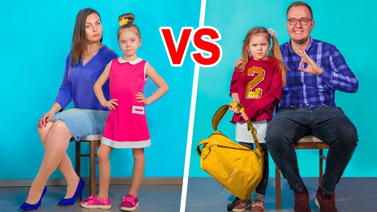 Mamá vs Papá / 10 Situaciones Graciosas