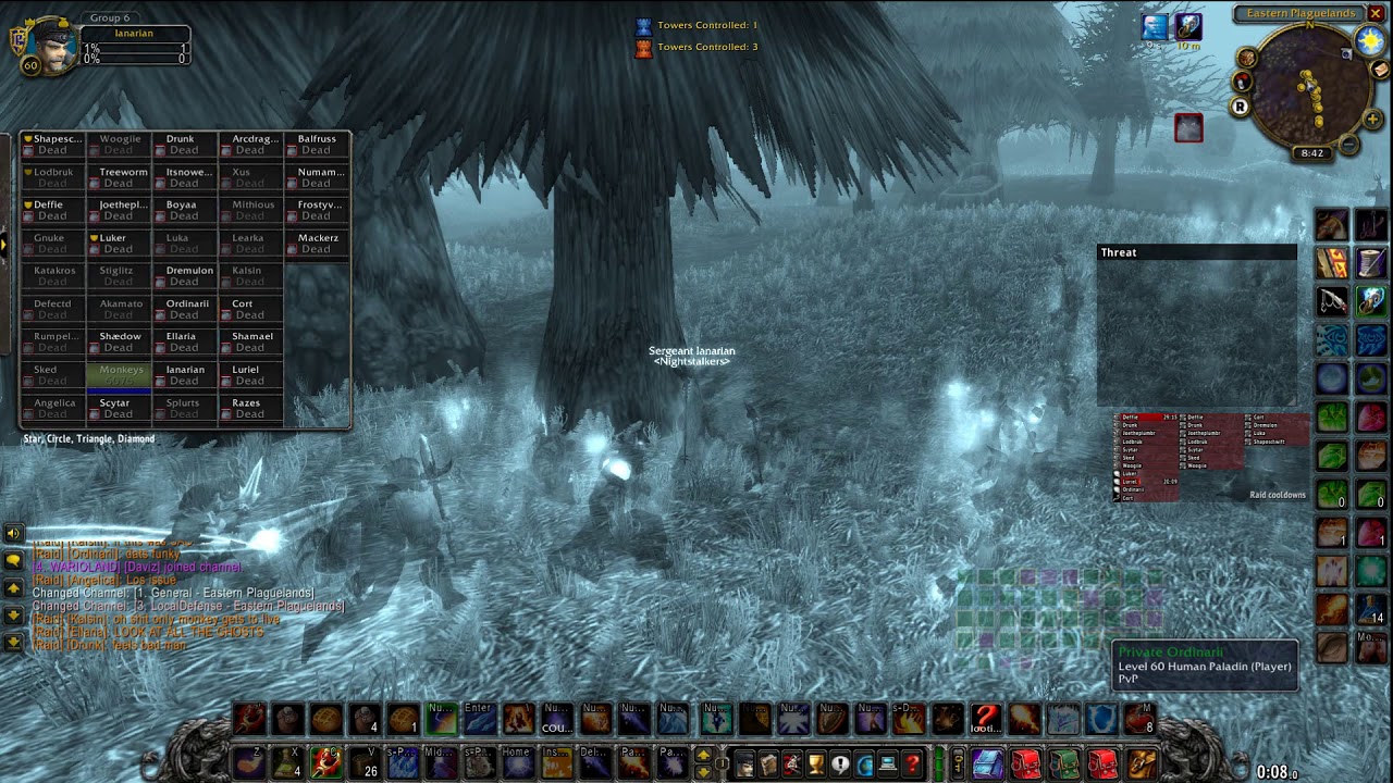 The Naxxramas release day river of souls on WoW Classic.