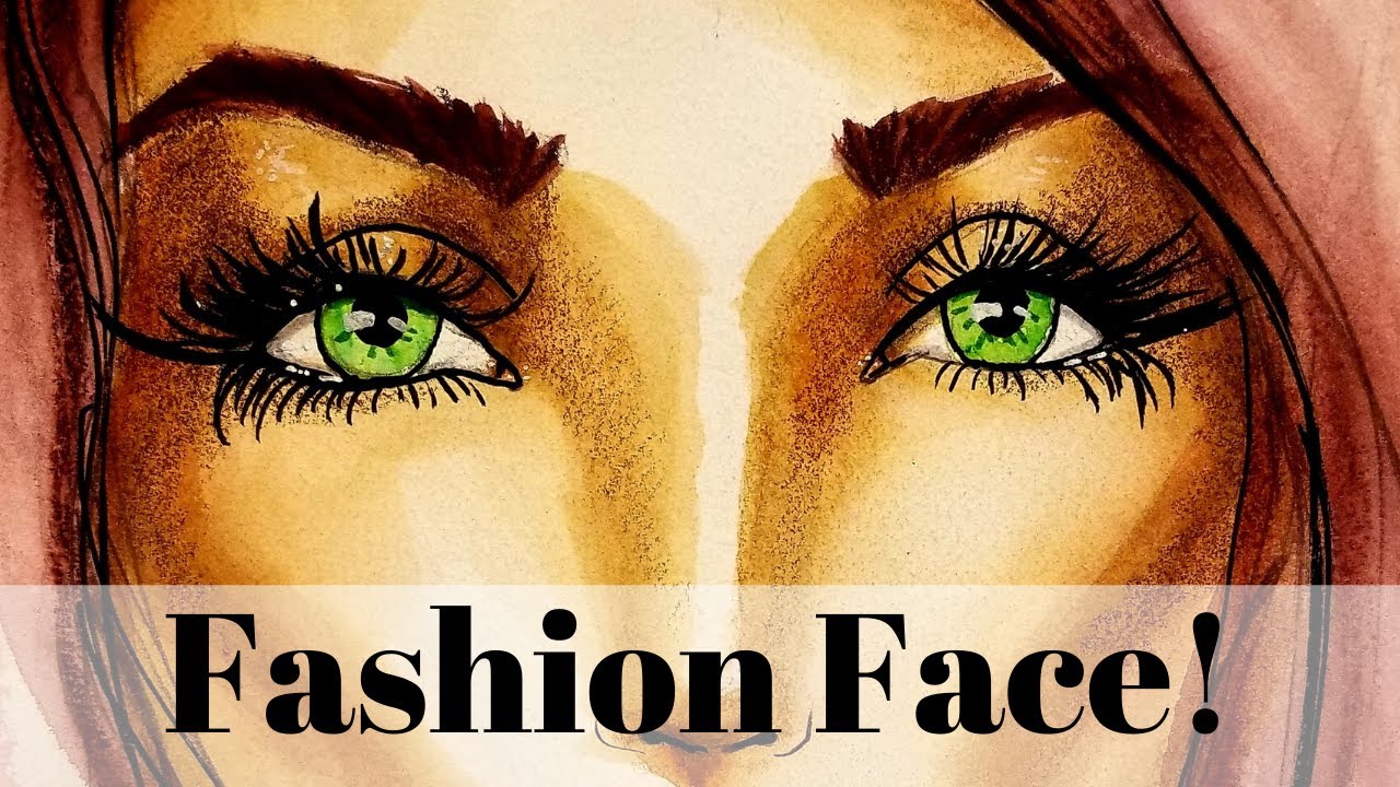 How To Draw A Fabulous, Fashion Illustration Face ~ OMG So Easy!!!