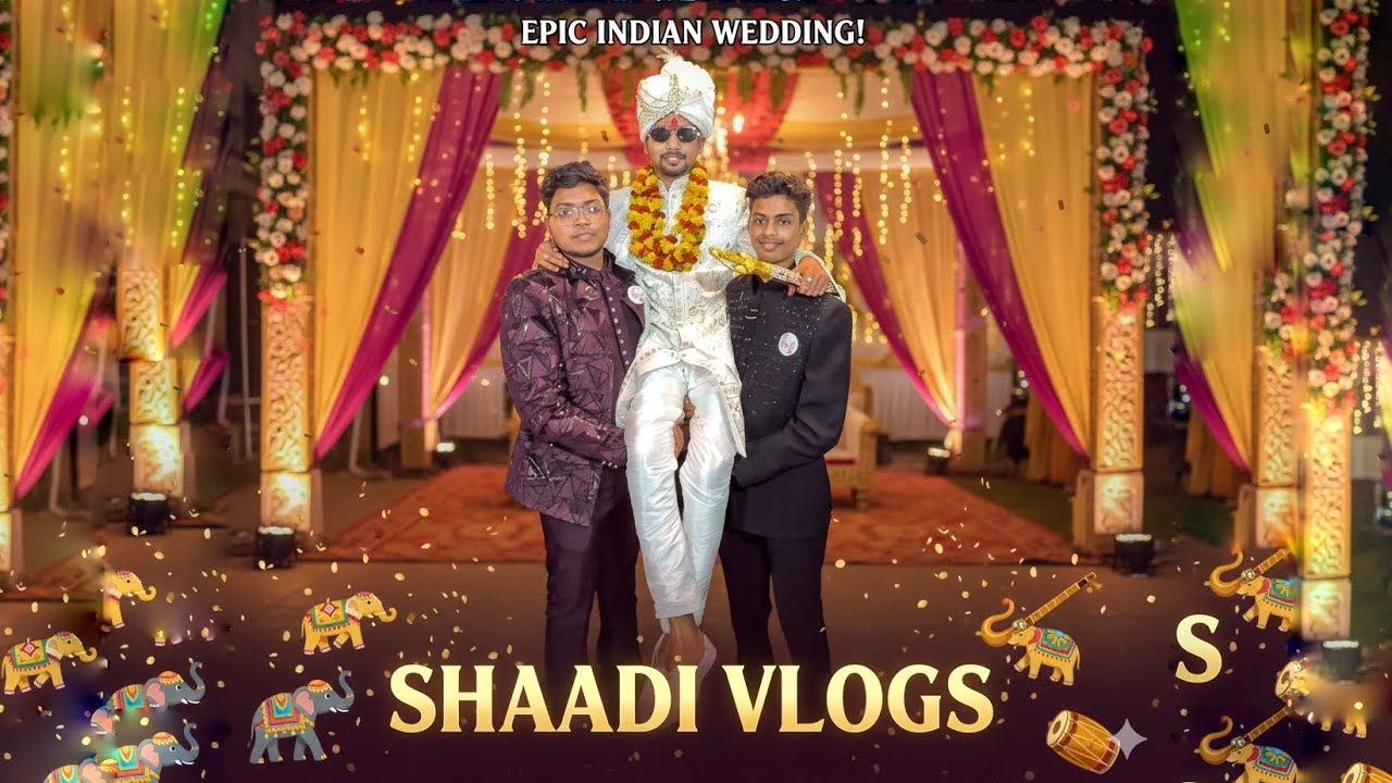 Satyam bhai ke yaha shaadi 🎉| Full Masti and pagalpan | #weddings #celebration #shaadi #entry #dulha
