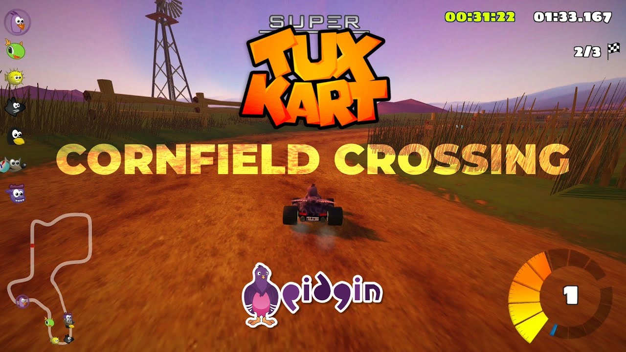 🏁 Conquering Cornfield Crossing in Super TuxKart's Expert Mode!