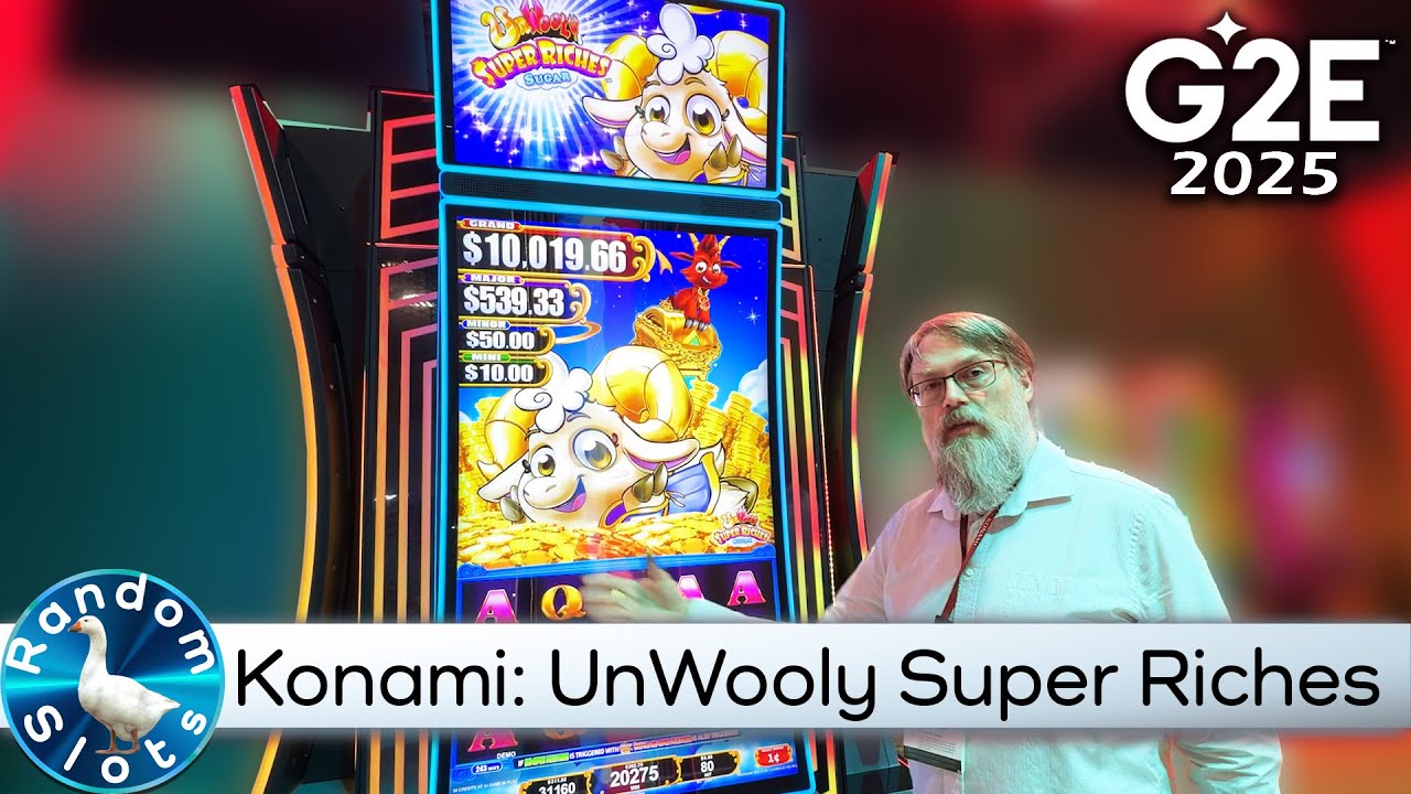 Konami, UnWooly Super Riches, анонс слота #G2E Malchine