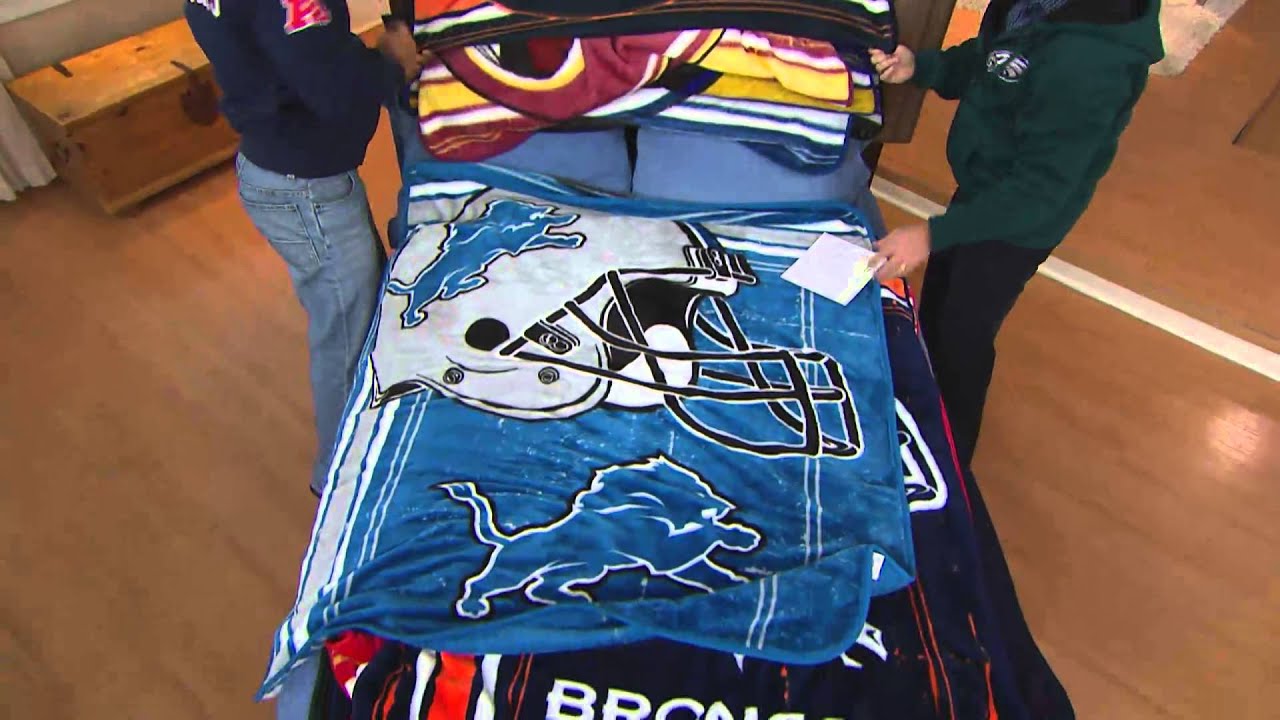 NFL Team Plush 50" x 60" Throw Blanket by Northwest with Rick Domeier