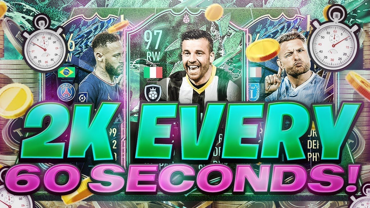 OMG! 2K EVERY 60 SECONDS FIFA 22 BEST TRADING METHOD (FIFA 22 SNIPING FILTERS & FLIPPING)