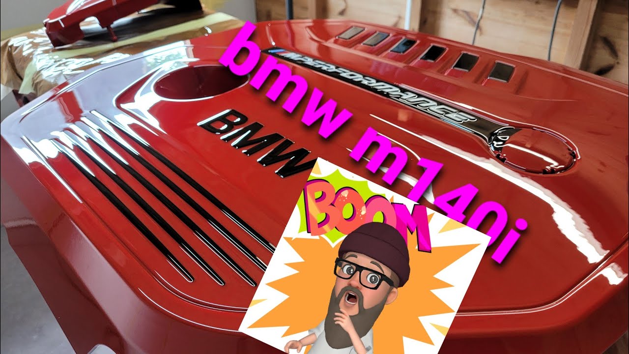 spray painting: m140i engine cover kustom painted