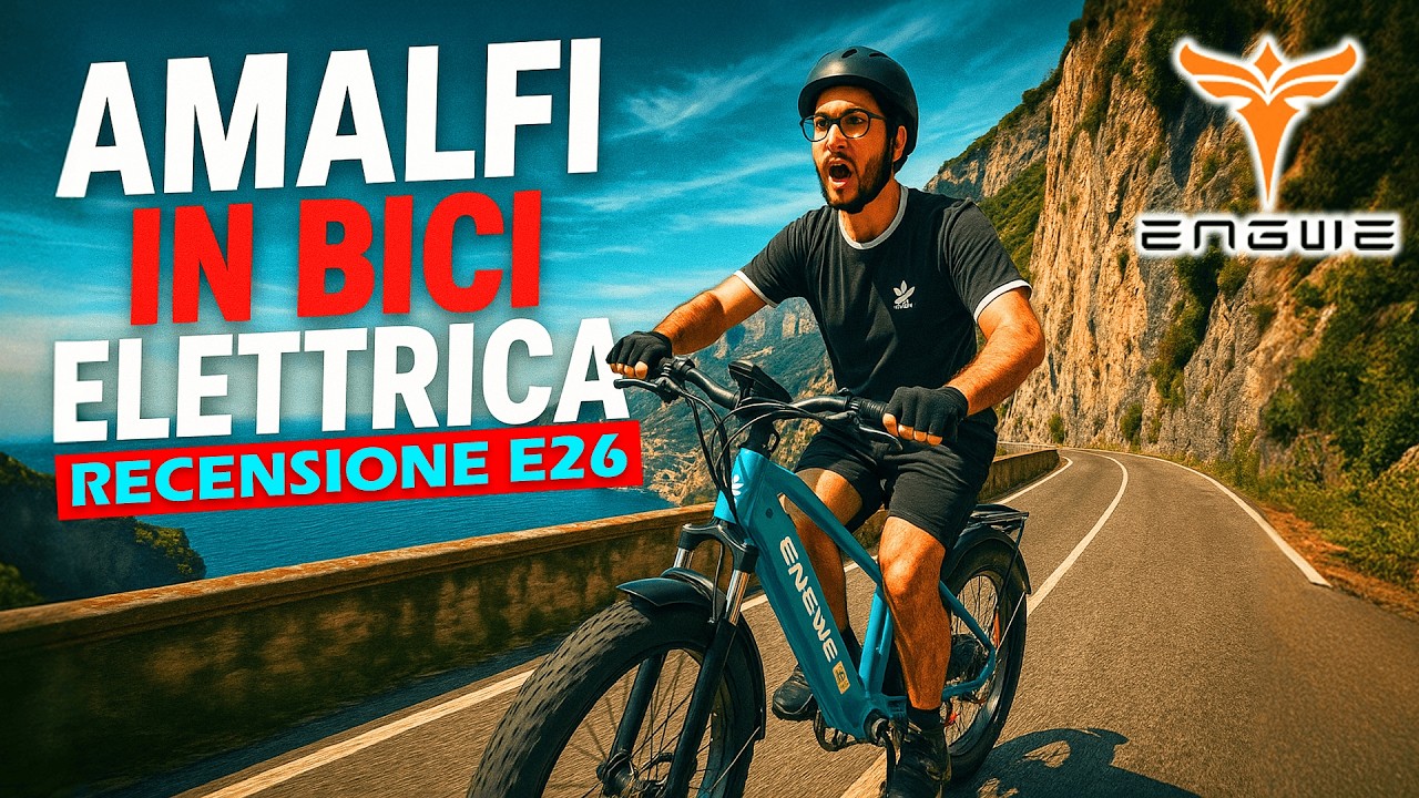 Costiera Amalfitana in E-BIKE 750W: Una BESTIA in Salita! 🔥 Recensione COMPLETA ENGWE E26 ASSURDA🚀
