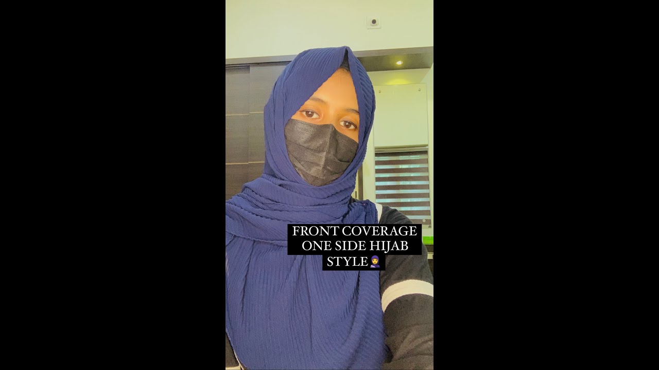 Front coverage one side easy hijab #part8 tutorial  #thasliyathazz #fashionblogger #alhamdulillah