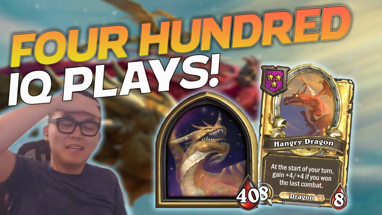 400 IQ PLAYS! First Game on Dragons Patch! - Hearthstone Battlegrounds