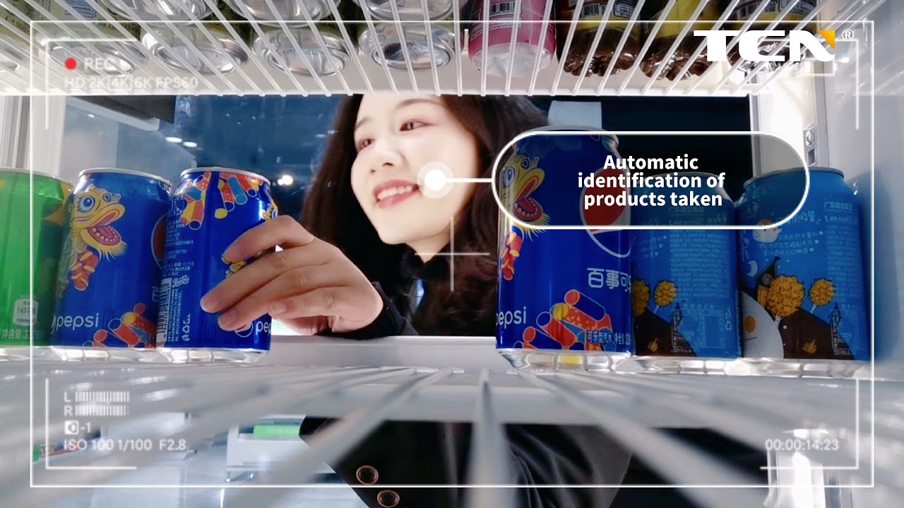 TCN smart fridge vending machine: TCN-CFZ-536(DA01)