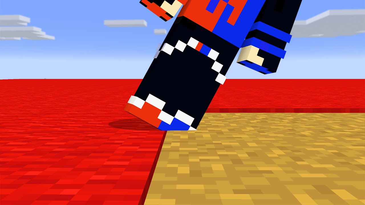 Minecraft, But You Can’t Touch The Color Red