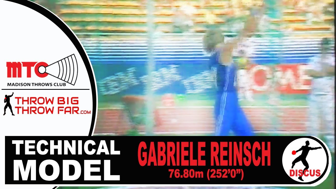 Gabriele Reinsch 76.80m WR Discus Breakdown