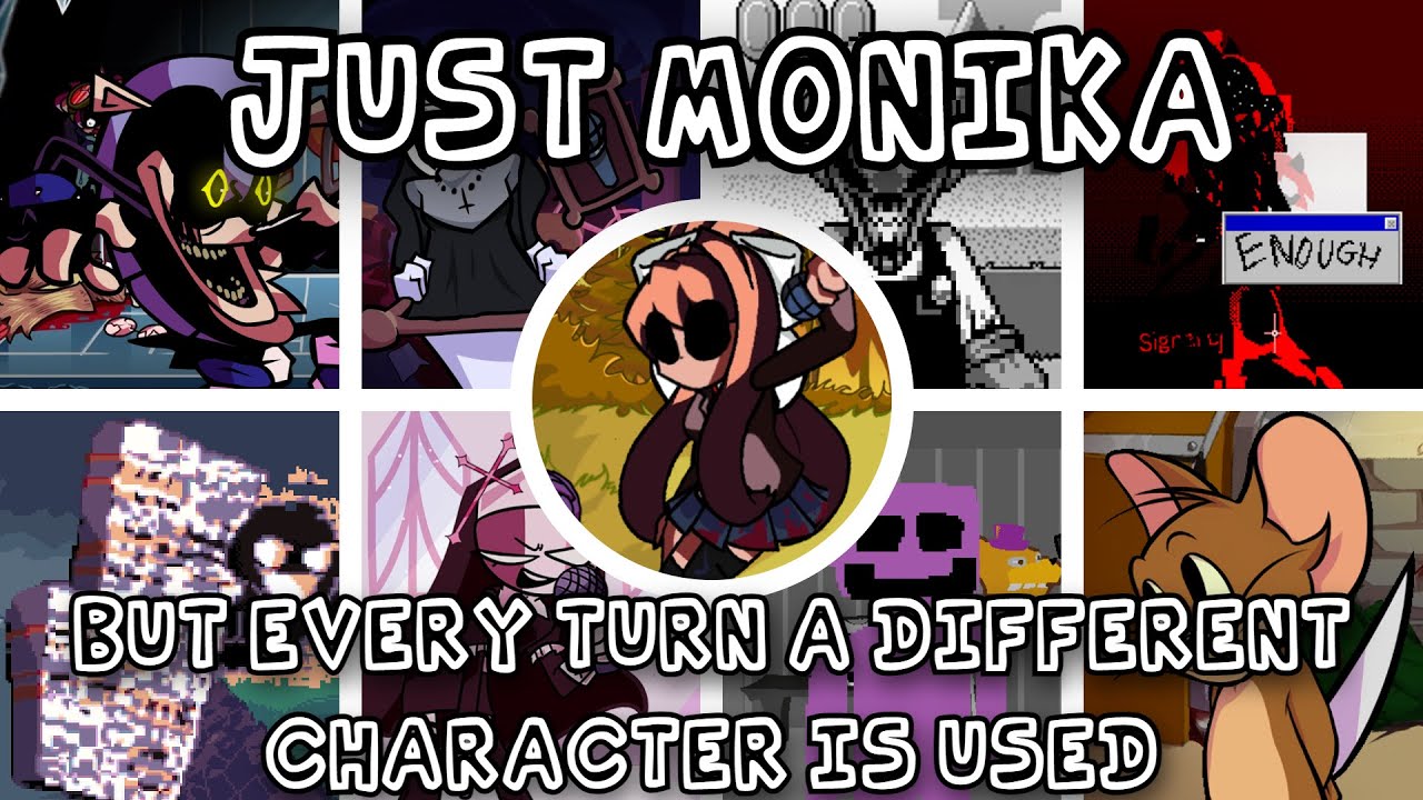 Just Monika v2 But Every Turn A Different Cover Is Used || VS Monika.EXE V2