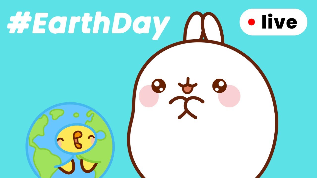 Celebrate Earth Day with Molang 🌍💚 | Live For Kids 🔴