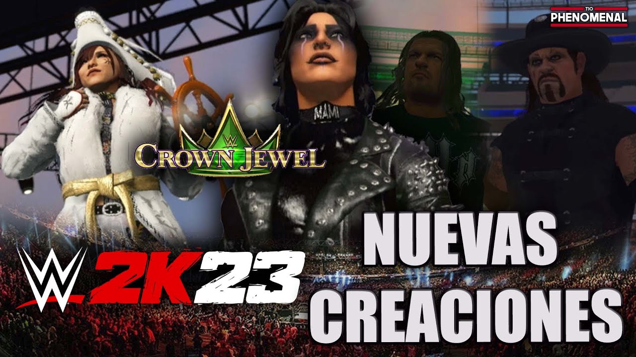 CREACIONES RETRO Y CROWN JEWEL | Creaciones de la comunidad WWE 2K23 | Tio Phenomenal
