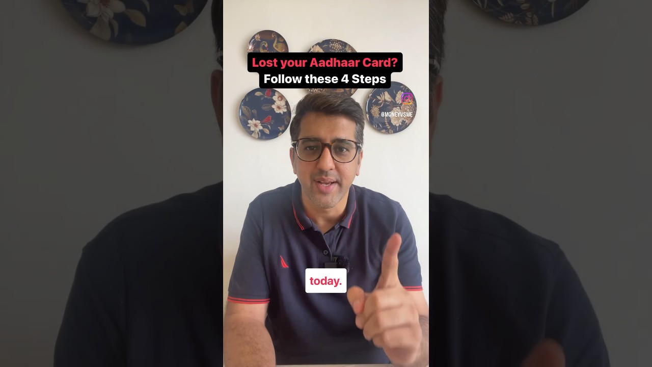 Потеряли карту Aadhar? Вот всё, что вам нужно знать! #aadharcard #lost #uidai #governmentservices