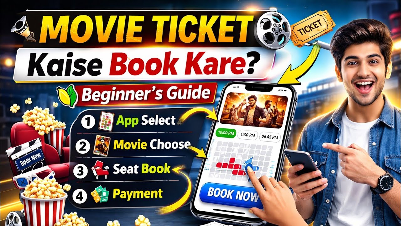 Online Movie Ticket Kaise Book Kare | BookMyShow Movie Ticket Booking Step by Step | 2026