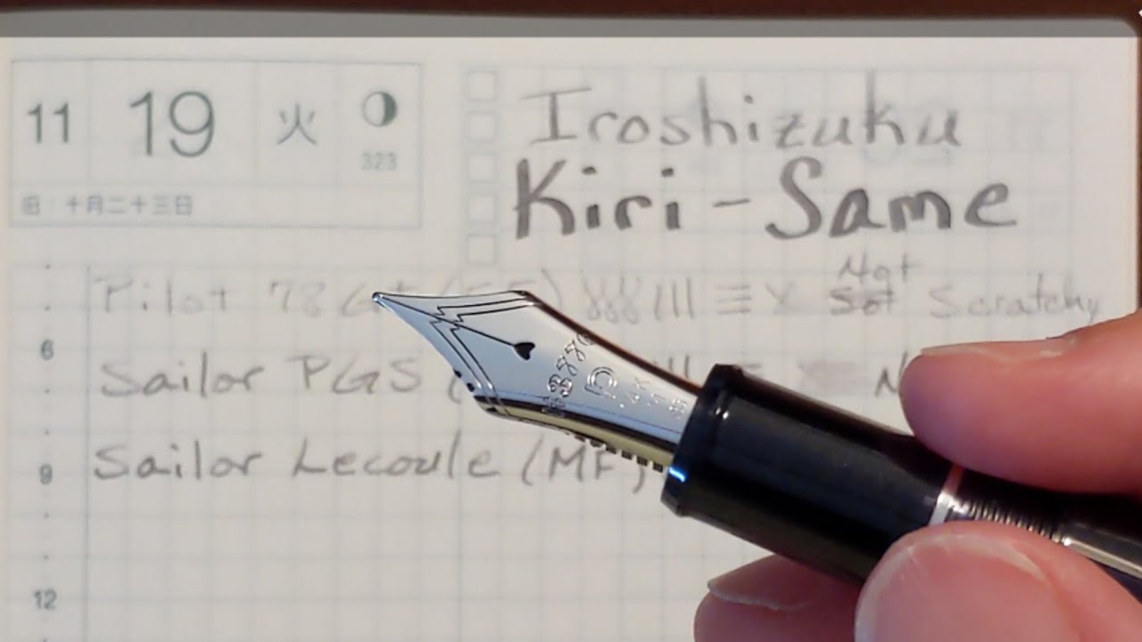 Iroshizuku Kiri-same and Fountain Pens