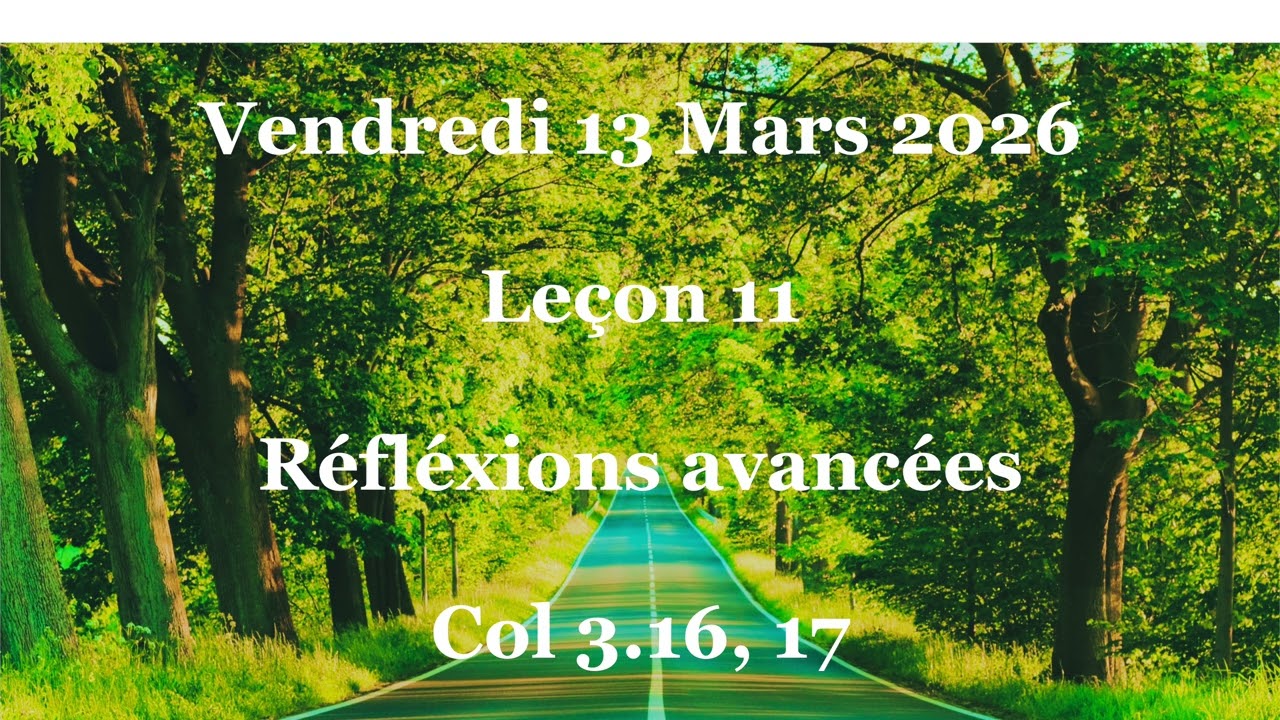 Leçon 11-Réfléxions avancées 