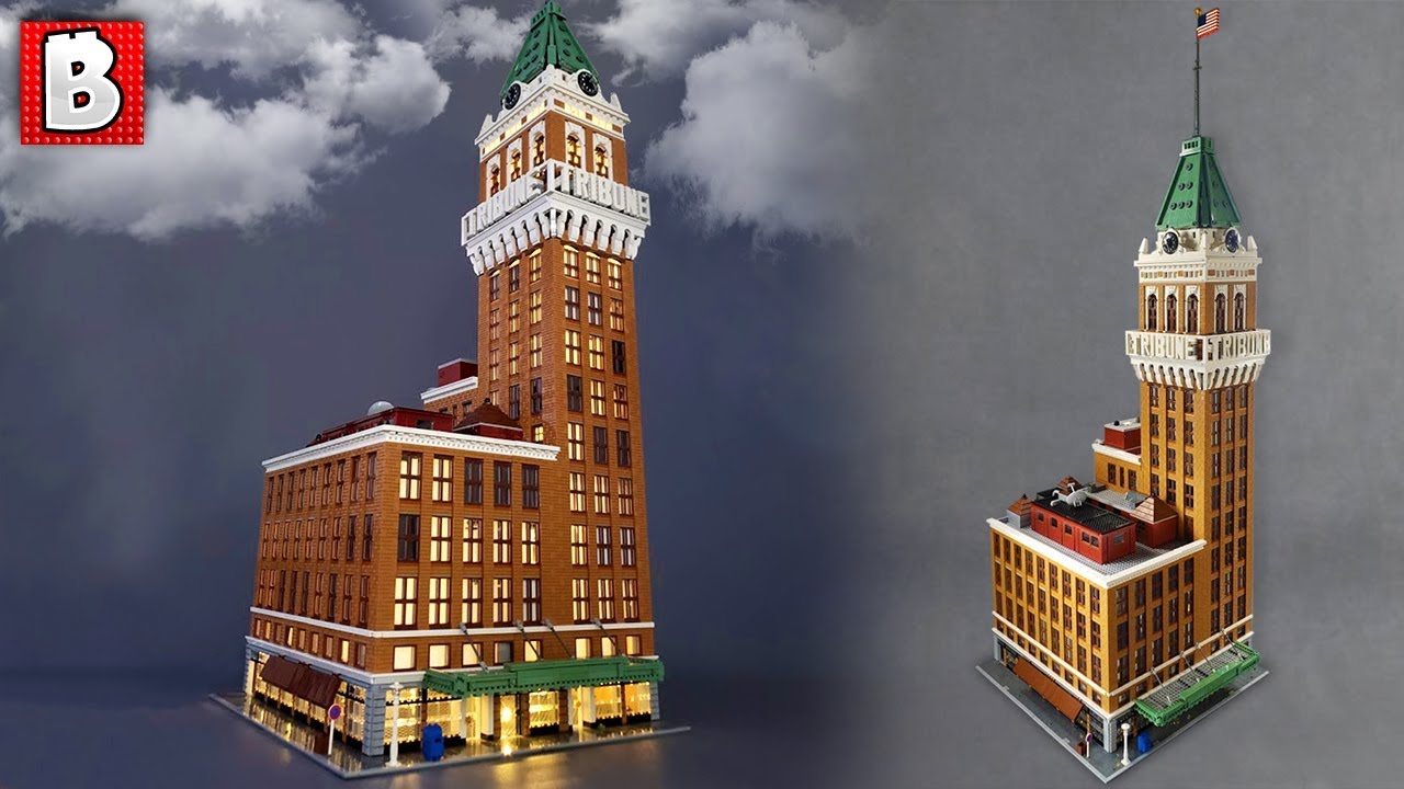 Tribune Tower Amazing LEGO Modular Skyscraper! 5 Foot Tall Building