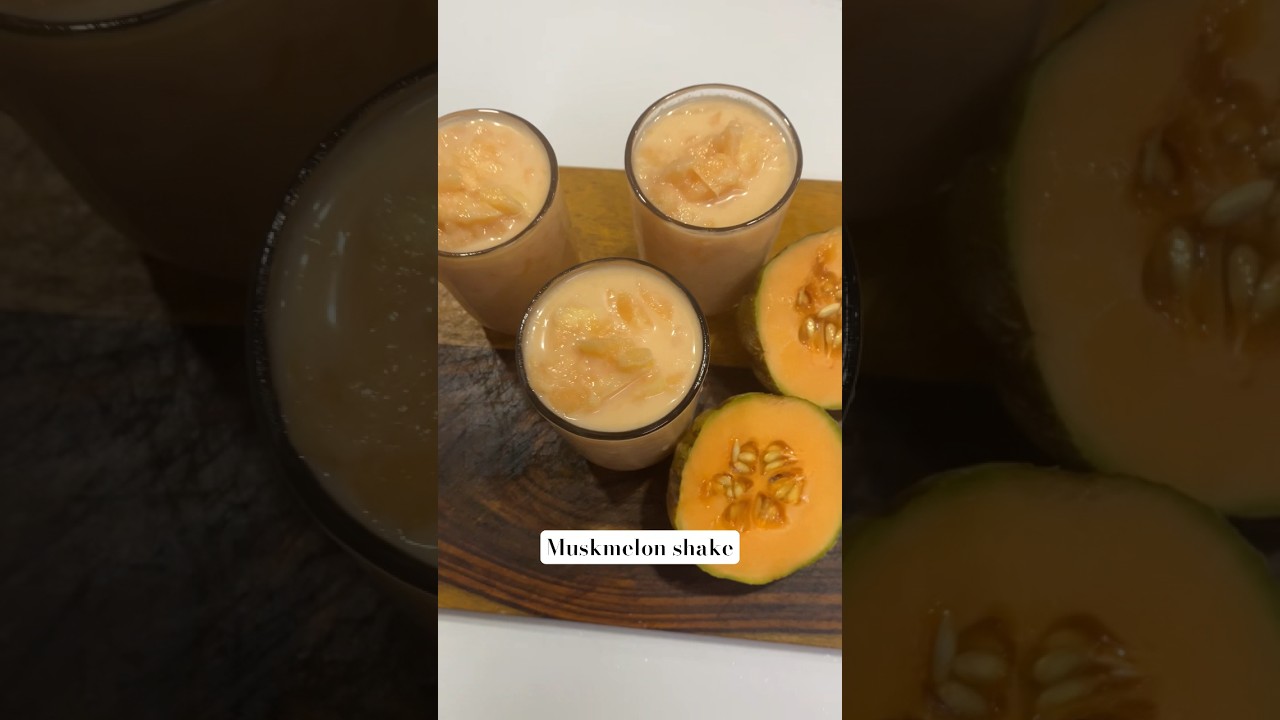Muskmelon shake #easy #muskmelon #shake #summer #milkshake #milk #ramadhan #cold #iftar  #ramazan