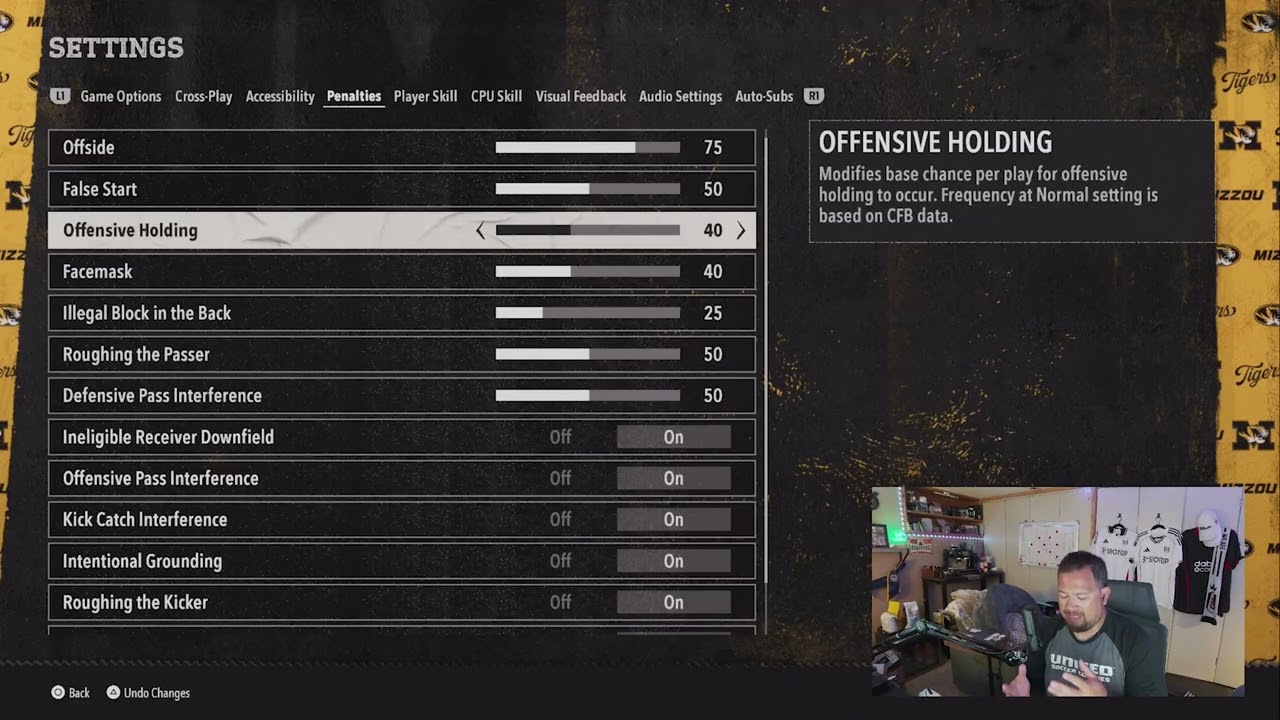 Как ползунки штрафов влияют на игровой процесс в #madden26 #cfb26
